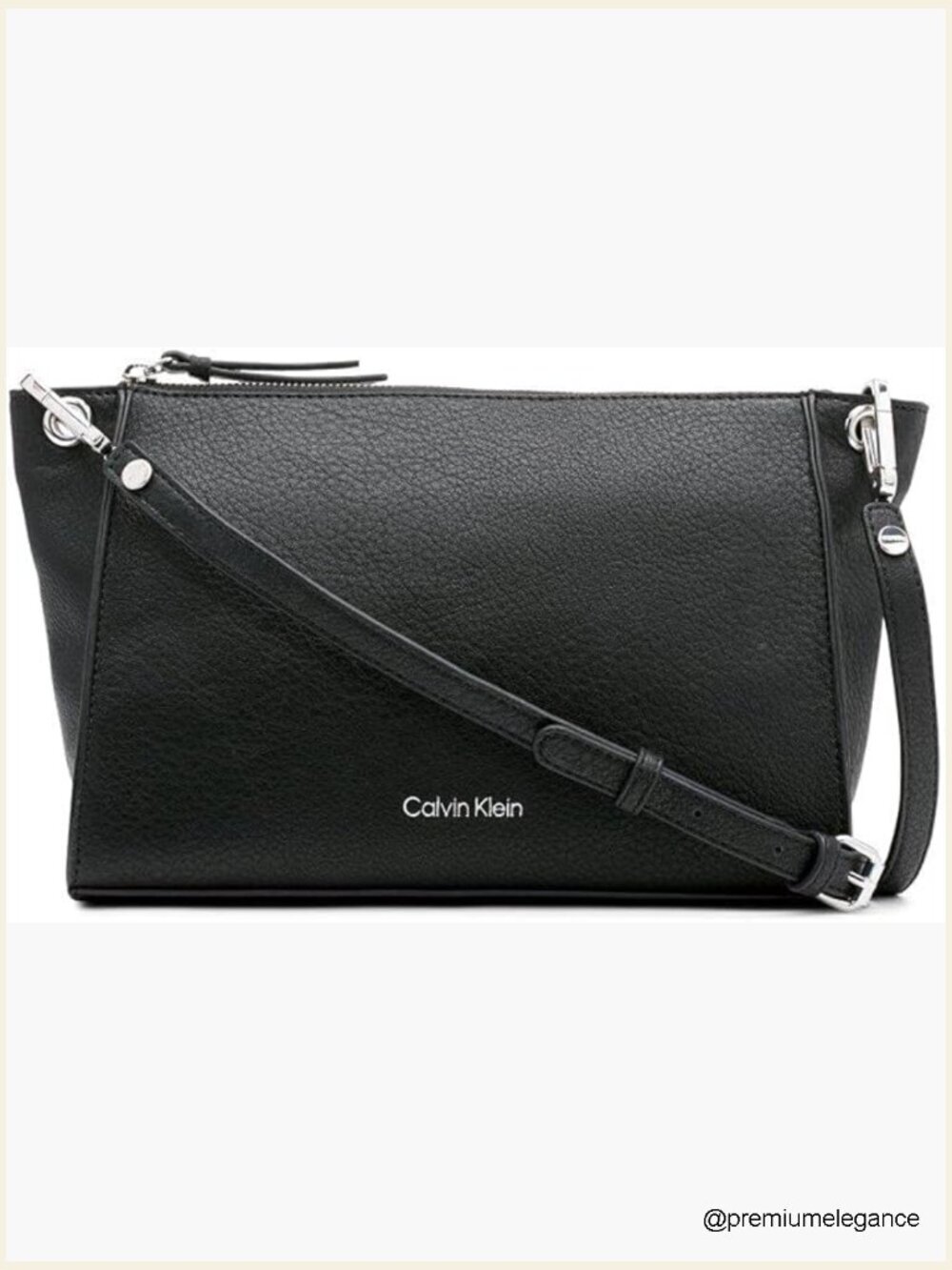 Vegan Leather Crossbody Bag with Adjustable Strap